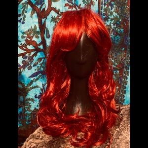 Red Long Wavy Women's Fashion Wig - Vibrant Red